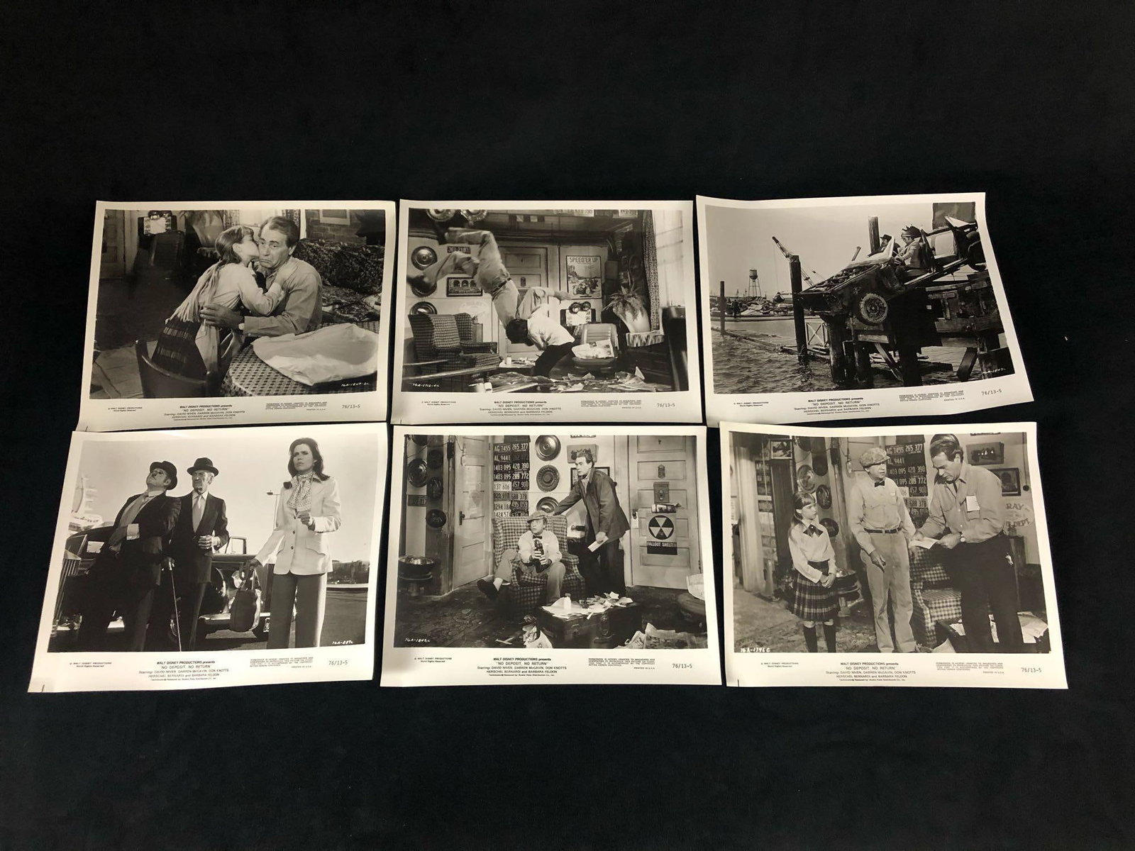 1975 No Deposit,no Return Black/White Disney Productions 6 Still Scene Photos Set B (1 of 11)