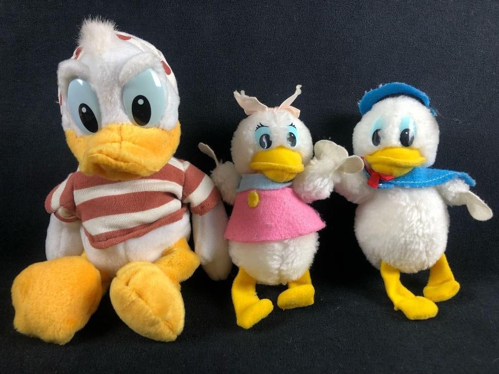 Lot of 3 Vintage Donald Duck and Daisy Duck Pirate Plush Toys Applause Walt Disney Bean Bag (1 of 11)