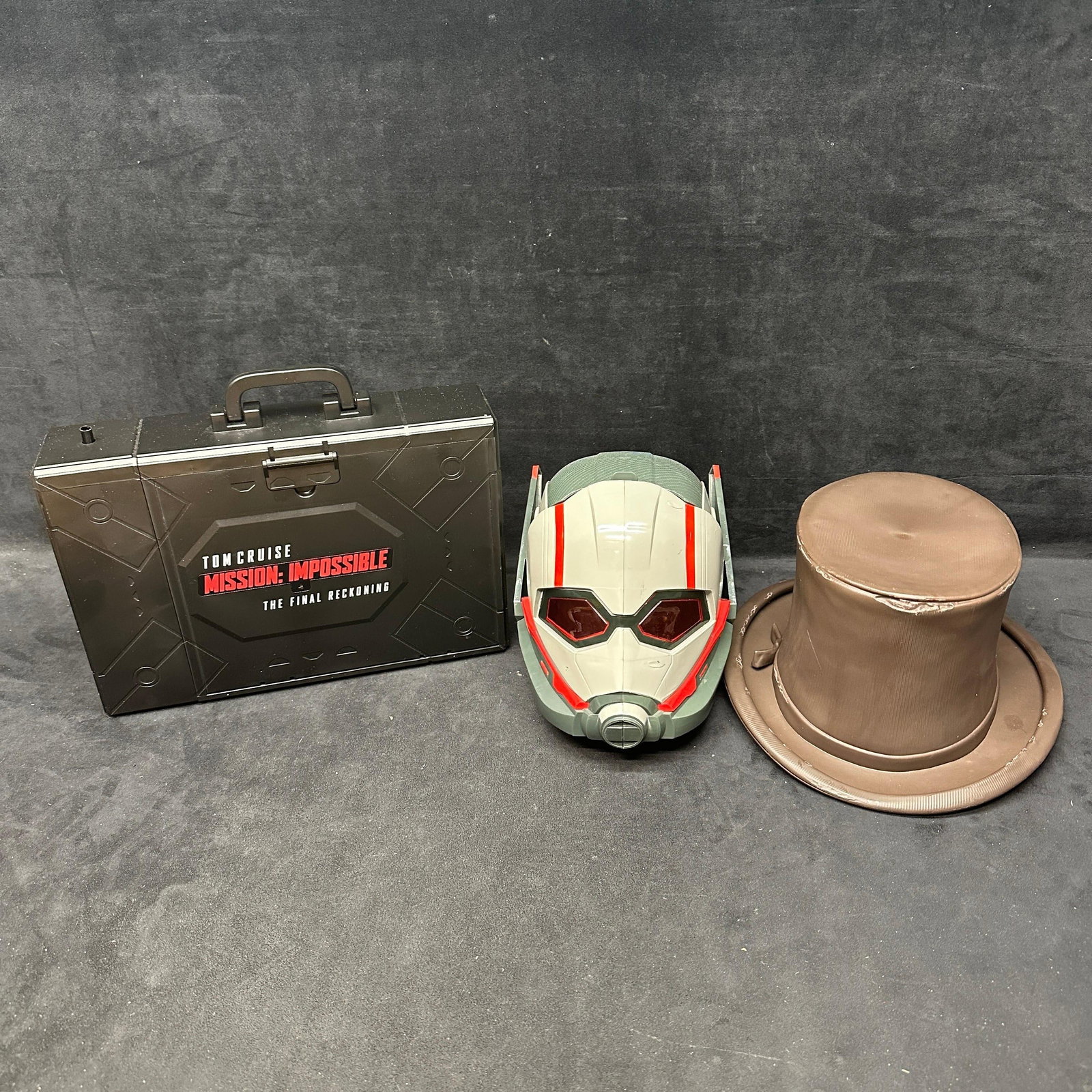 Mission Impossible Case Ant Man Helmet Wonka Hat Popcorn Bucket Lot (1 of 6)