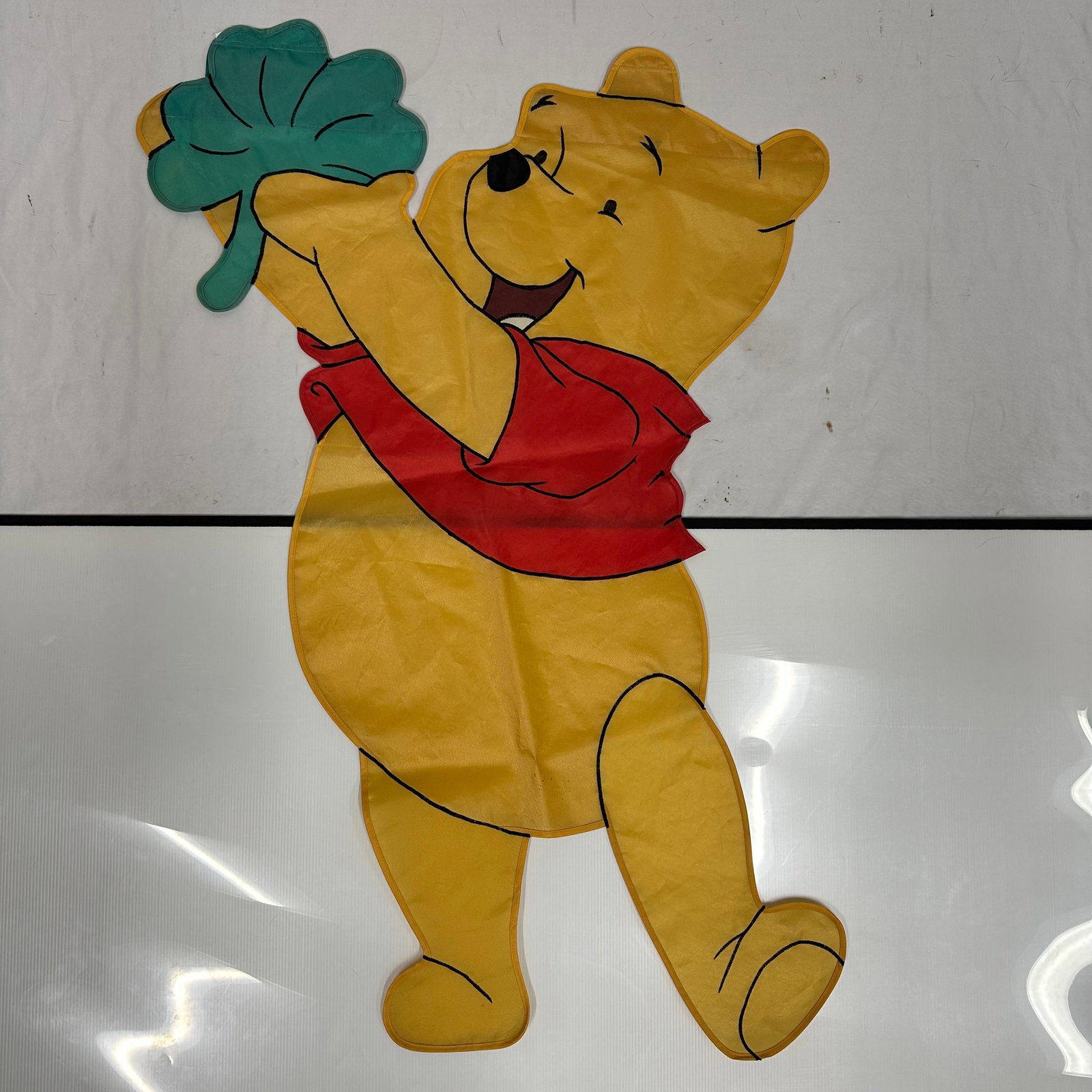 Disney Winnie the Pooh Outdoor Garden Flag Shamrock Clover (1 of 5)