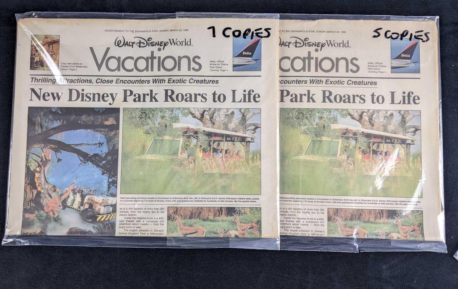 12 Copies of Disney's Kilimanjaro Safari Opening (1 of 4)