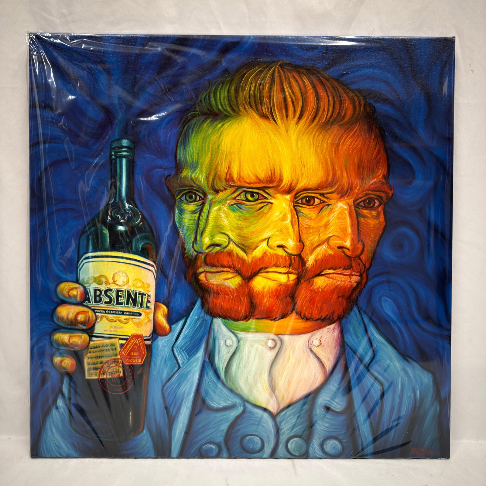 Absinthe Refined Ad Print on Canvas By Ron English (1 of 3)