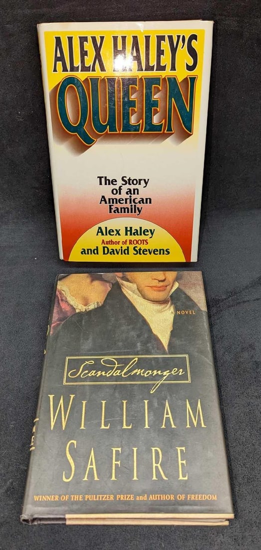 Alex Haley Queen And Scandalmonger Hardcovers: Alex Haley Queen And Scandalmonger Hardcovers. This lot includes: (1) Queen - The Story Of An American Family by Alex Haley and David Stevens. This was published by William Morrow And Company, Inc (Ne