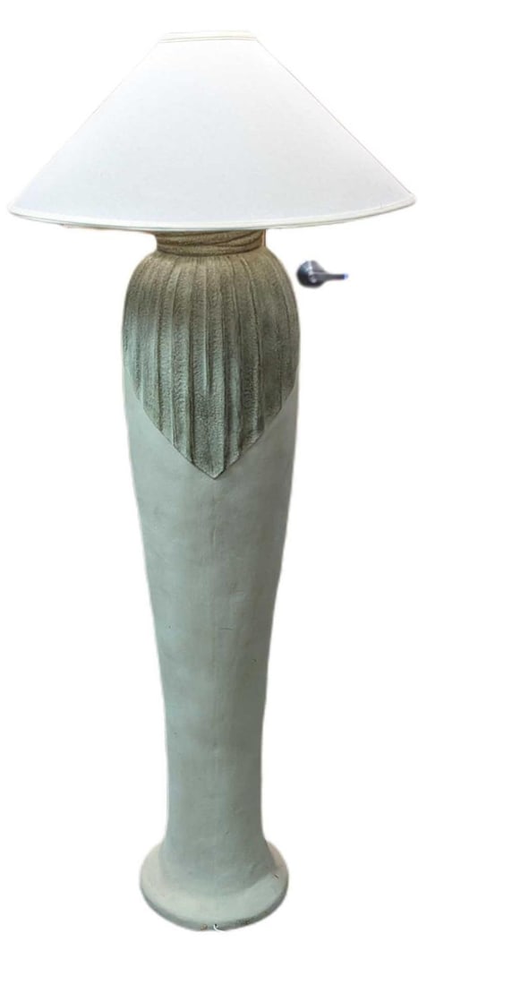 Heavy Plaster Textured Floor Lamp - 2