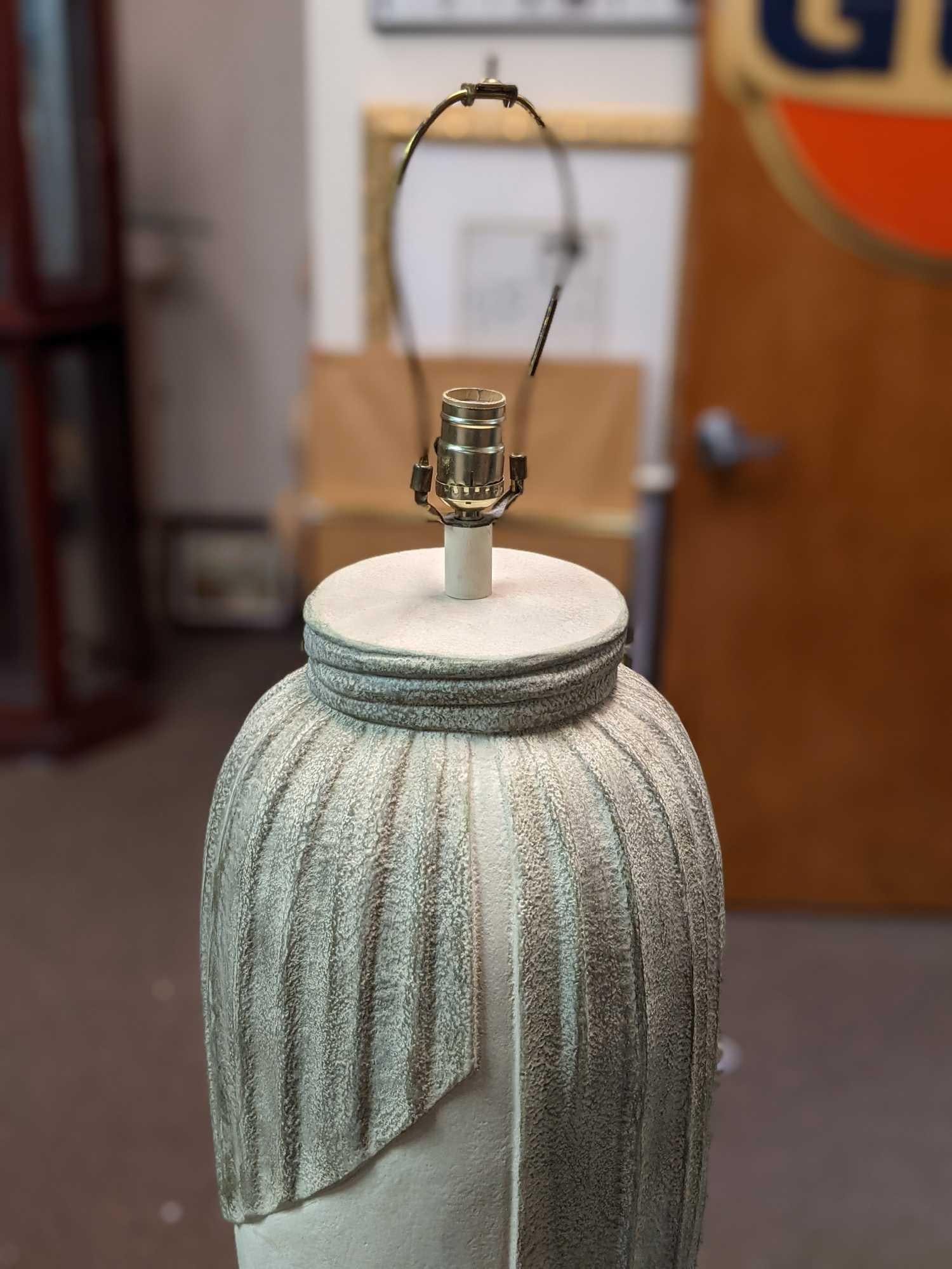Heavy Plaster Textured Floor Lamp - 5