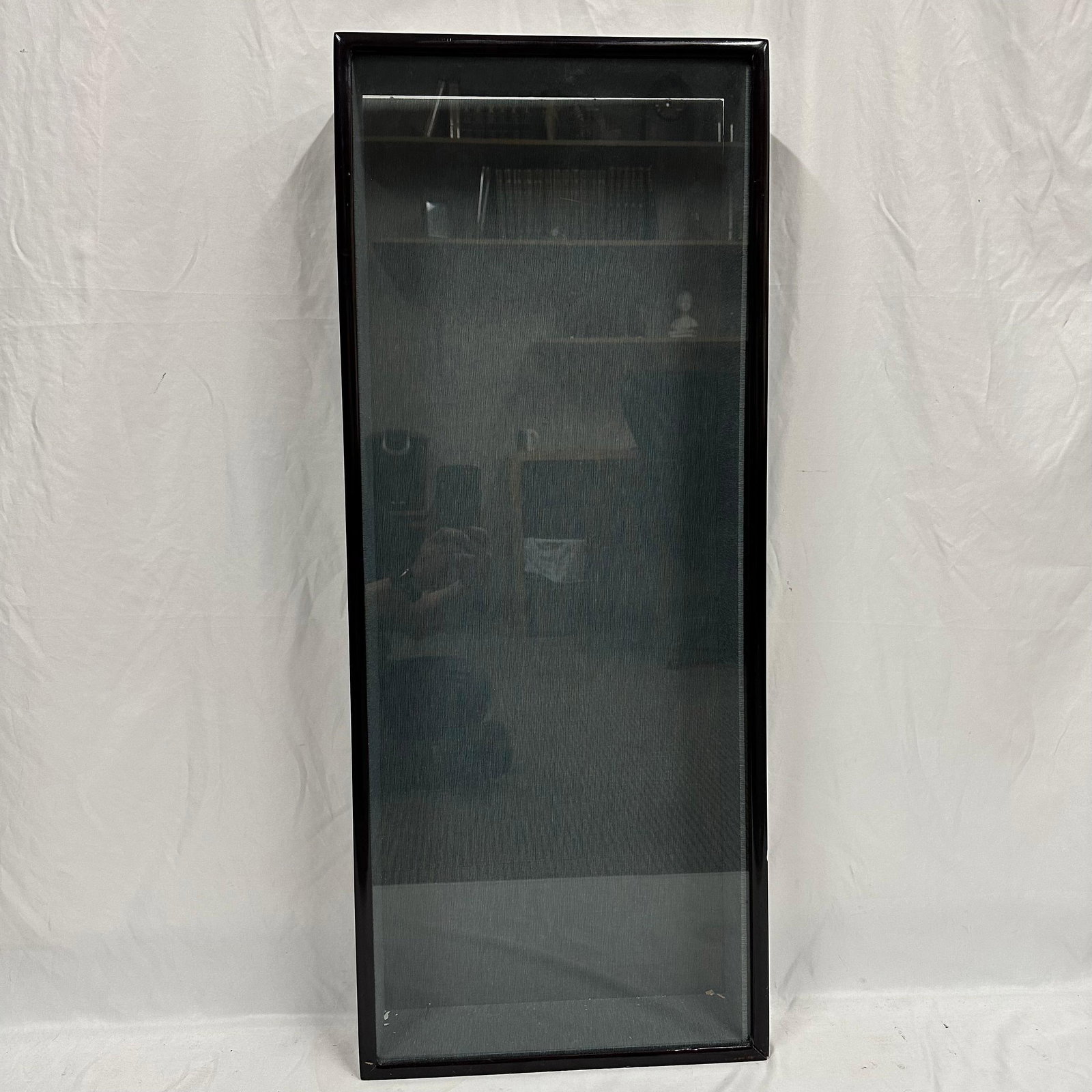 Vertical Glass Shadow Box Wooden Framed Display Cabinet (1 of 6)