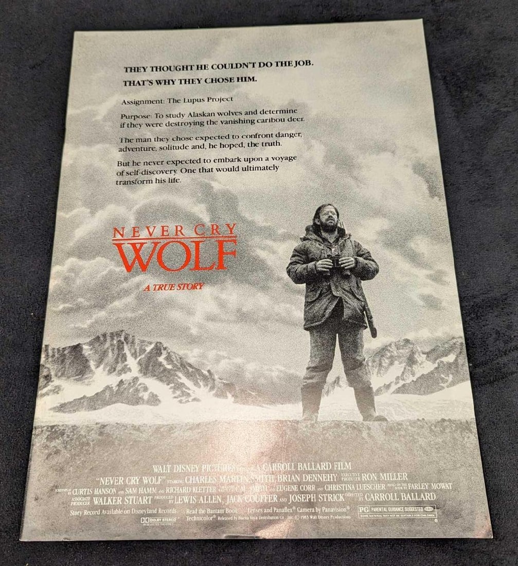 Vintage Disney Never Cry Wolf Movie Pressbook (1 of 4)