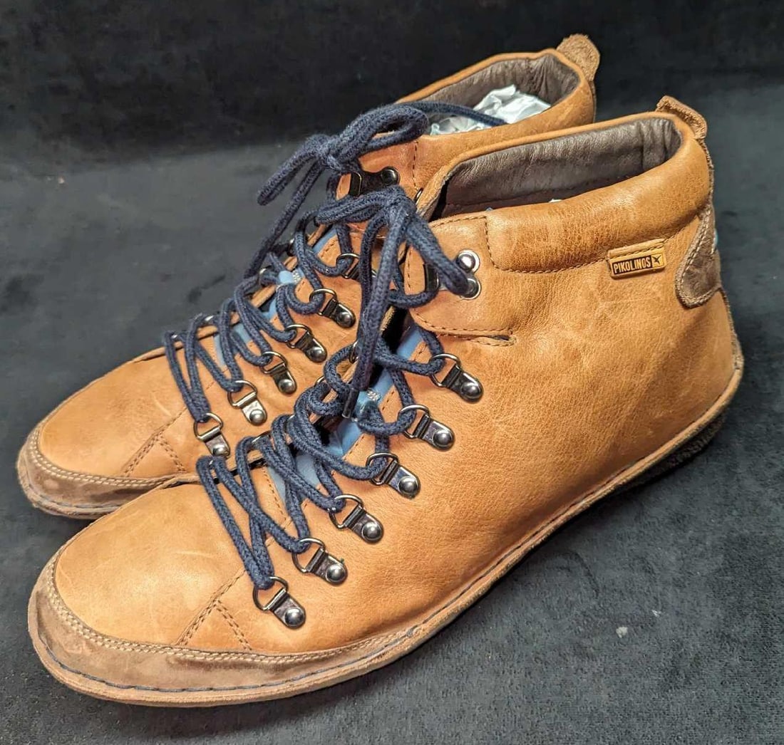 Pikolinos Men's Size 12 Leather Lace Up Leather Boots (1 of 6)