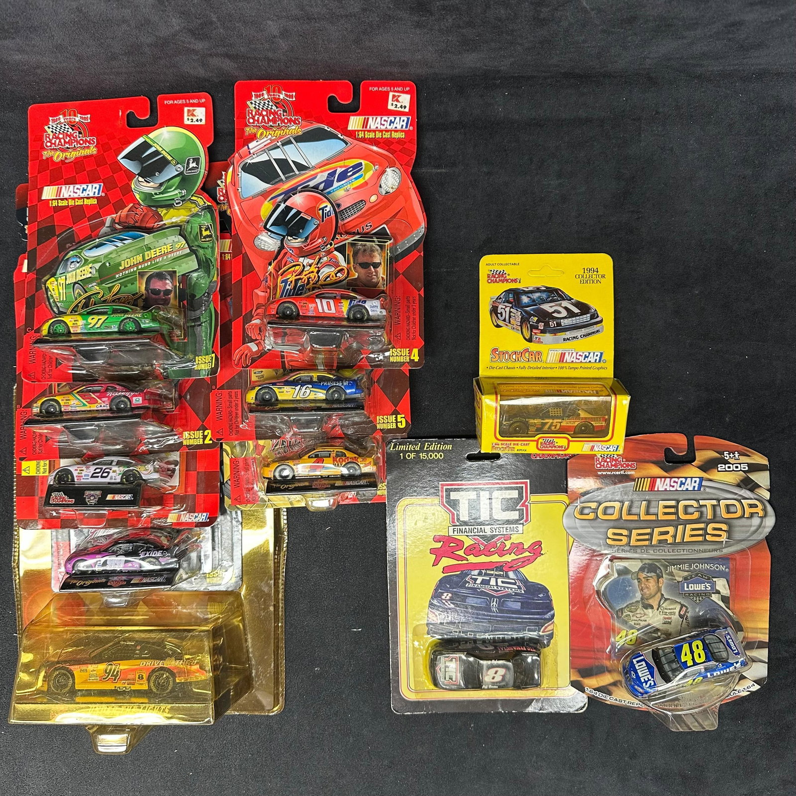 NASCAR Racing Champions Diecast Car Set with Jimmie Johnson Jeff Burton Ricky Rudd (1 of 4)