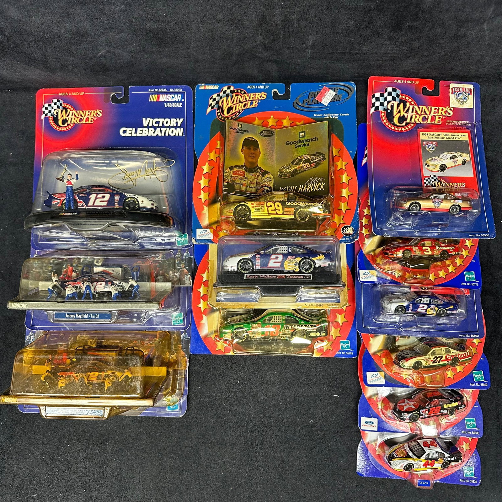 NASCAR Winners Circle Diecast Car Lot Kevin Harvick Rusty Wallace Jeremy Mayfield and More (1 of 6)