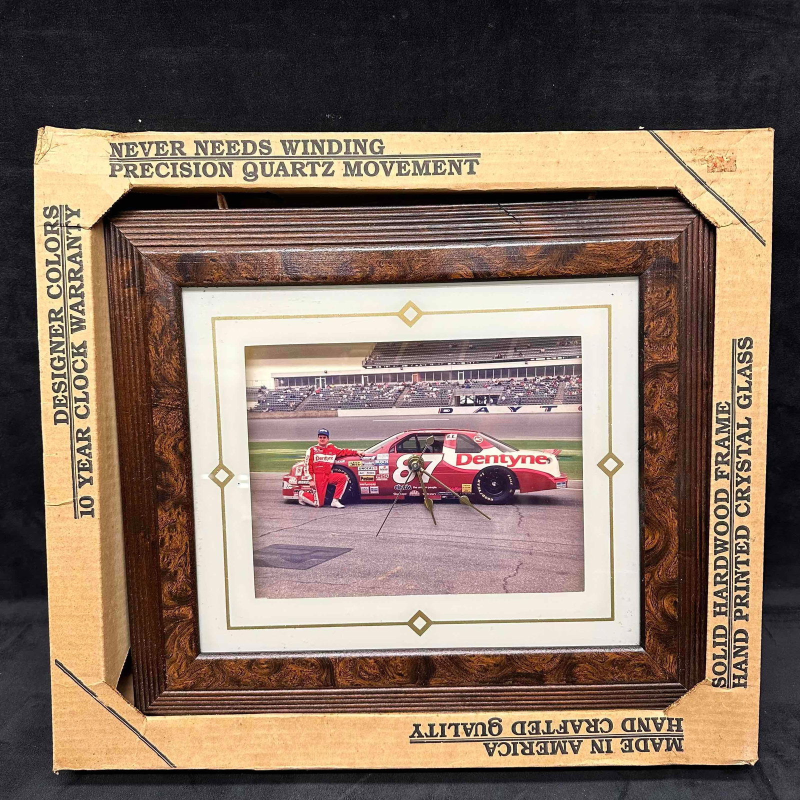 Joe Nemechek #87 NASCAR Yardley Clock Framed Dentyne (1 of 6)