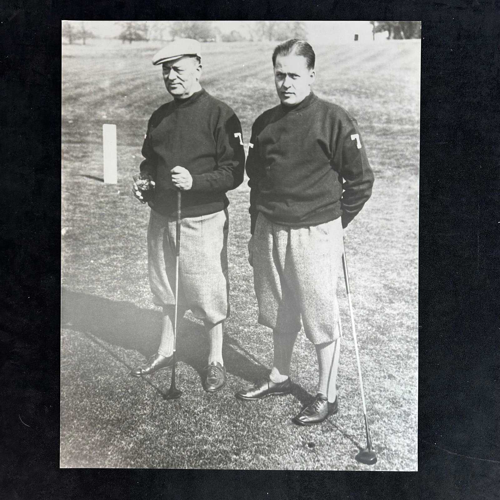 Black and White Golf Photographic Print Bobby Jones and Colonel Robert P. Jones Portrait #2 (1 of 5)