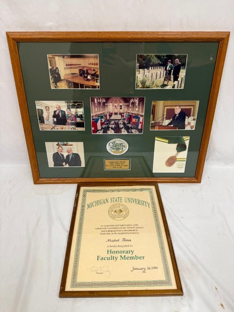 Pair of Michel Roux Culinary Institute and Michigan State University Honors (1 of 7)