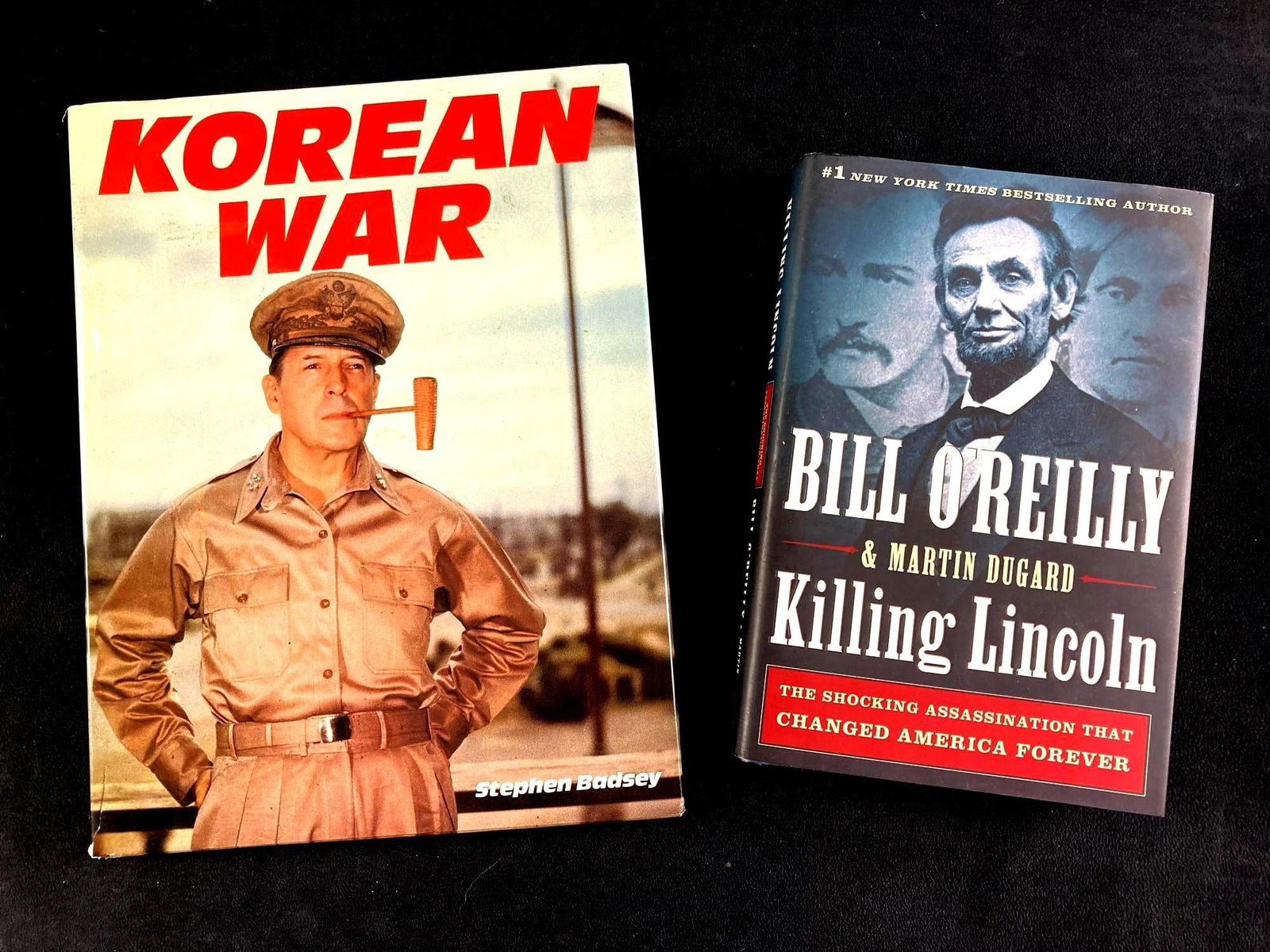 (2) Military History Books Korean War & Killing Lincoln: This lot includes: (1) Korean War by Stephen Badsey (1) Killing Lincoln by Bill O' Reilly Condition is used and see photographs for additional details. Both books a