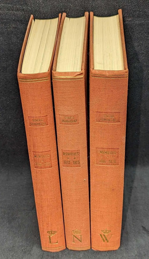 3 Volumes Of Memoires Du General Comte Hardcovers: 3 Volumes Of Memoires Du General Comte Hardcovers. By Francois Dumonceau. These were published by Brepols (Brussels) in 1963. The three volumes together are approx 5 3/4" x 3" x 8 1/4" and the