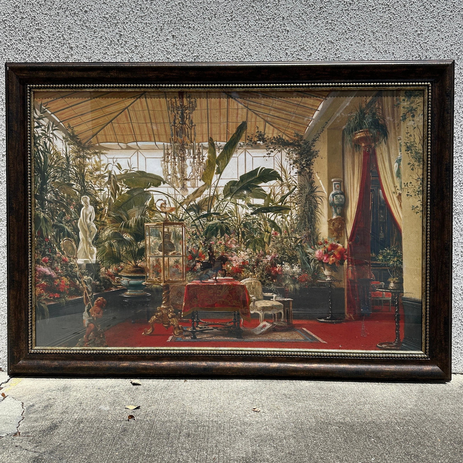 Large Conservatory Interior Botanical Scene Framed Art Print R235 (1 of 6)