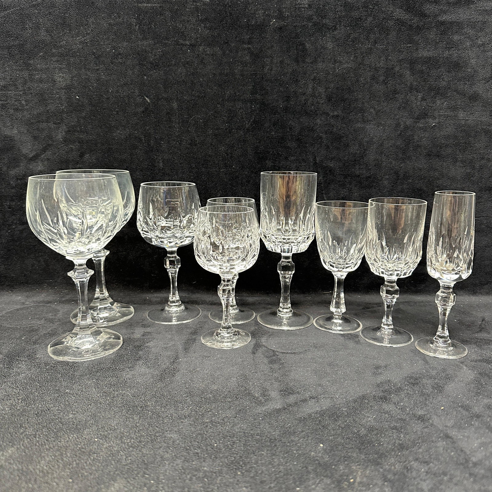 Group of Assorted Cut Crystal Stemware Glasses (1 of 7)