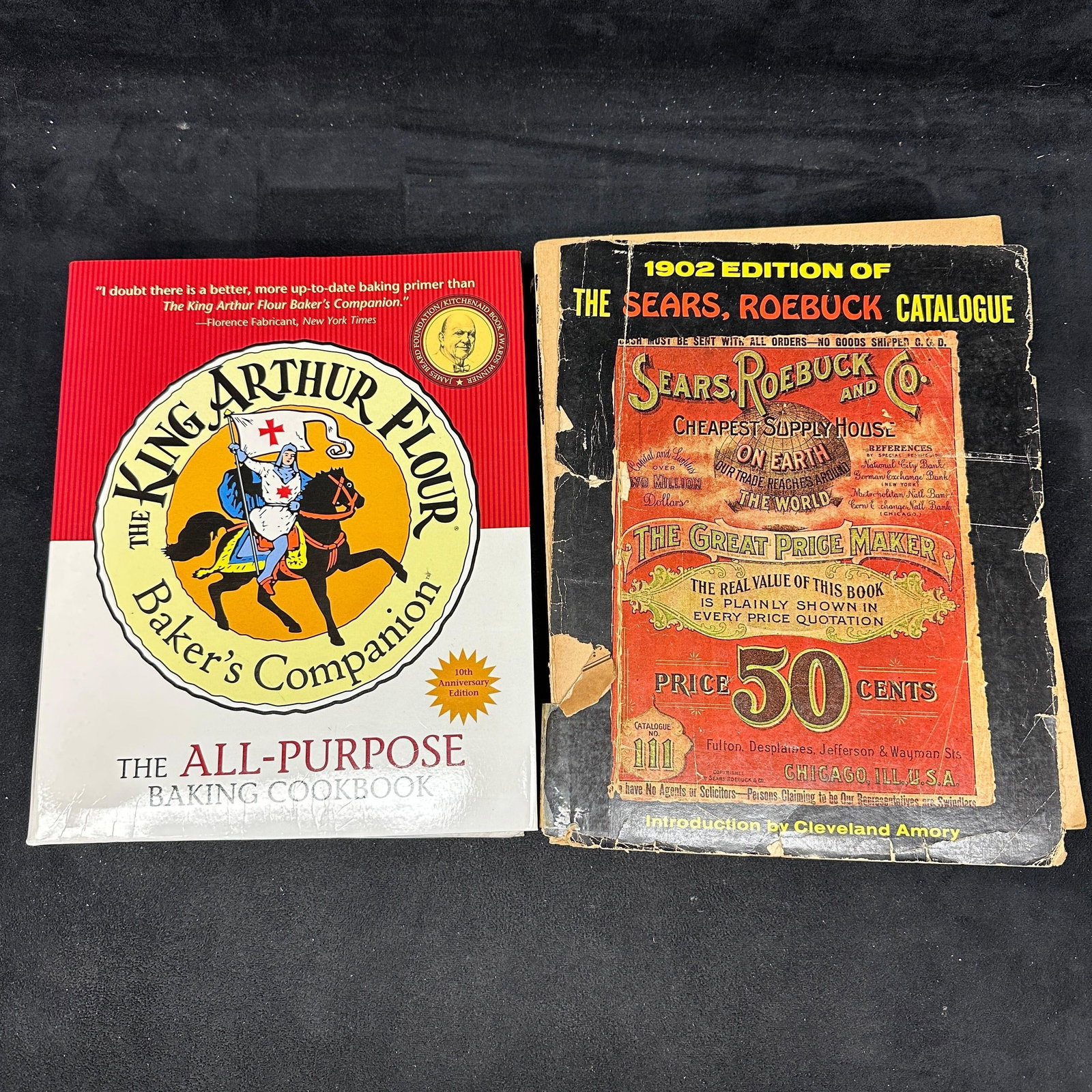 King Arthur Flour Baker Companion And 1902 Sears Roebuck Catalogue Book Set (1 of 5)