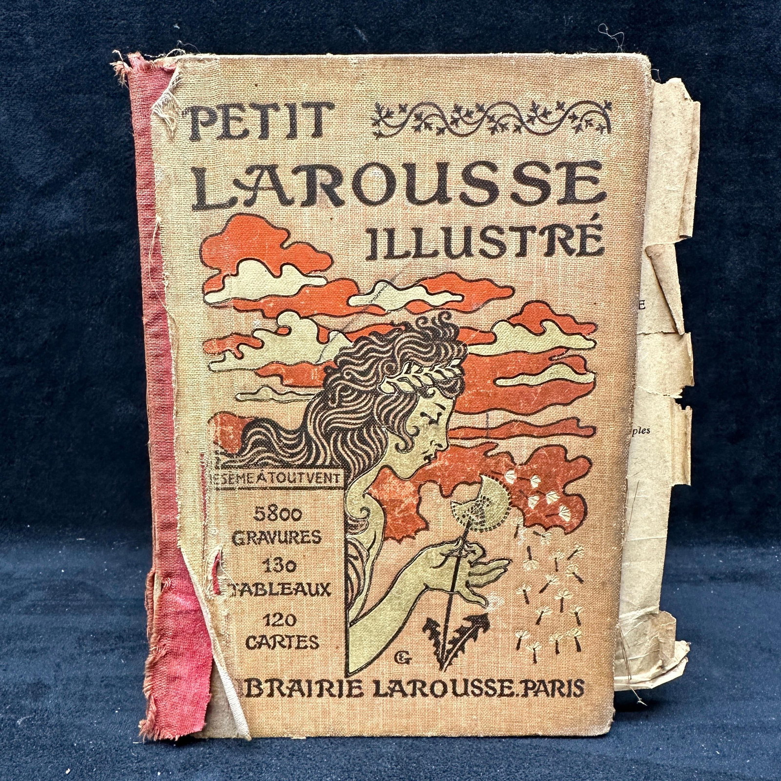 1924 Petit Larousse Illustre French Encyclopedic Dictionary Book (1 of 8)
