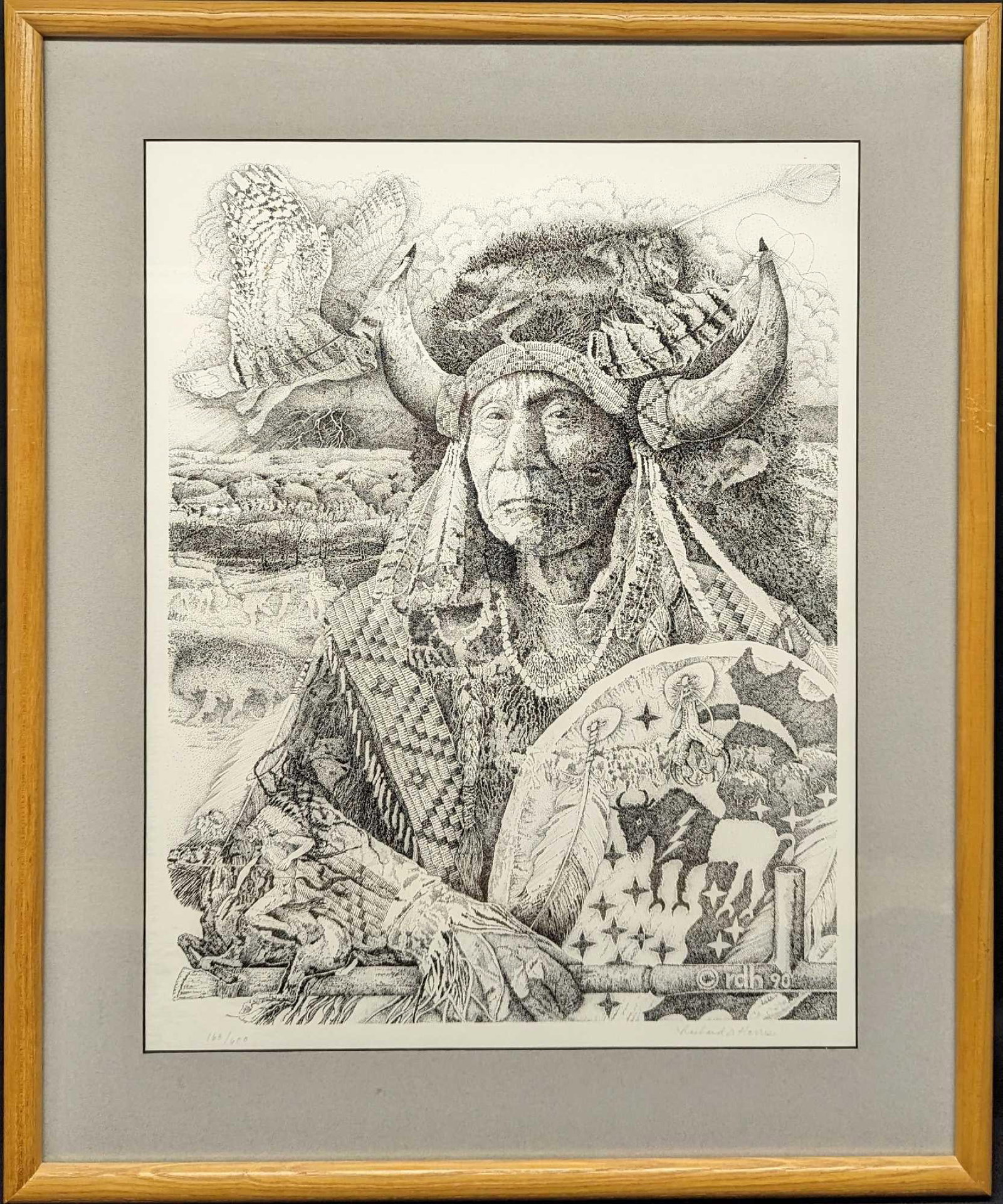 Framed Richard D Harris S&N Mountain Man Print (1 of 6)