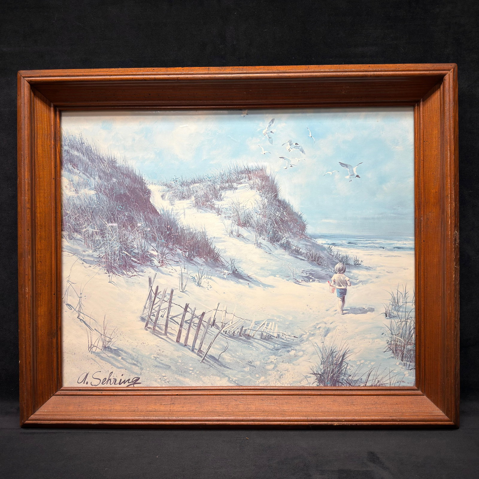 Coastal Beach Scene Framed Art Print (1 of 4)