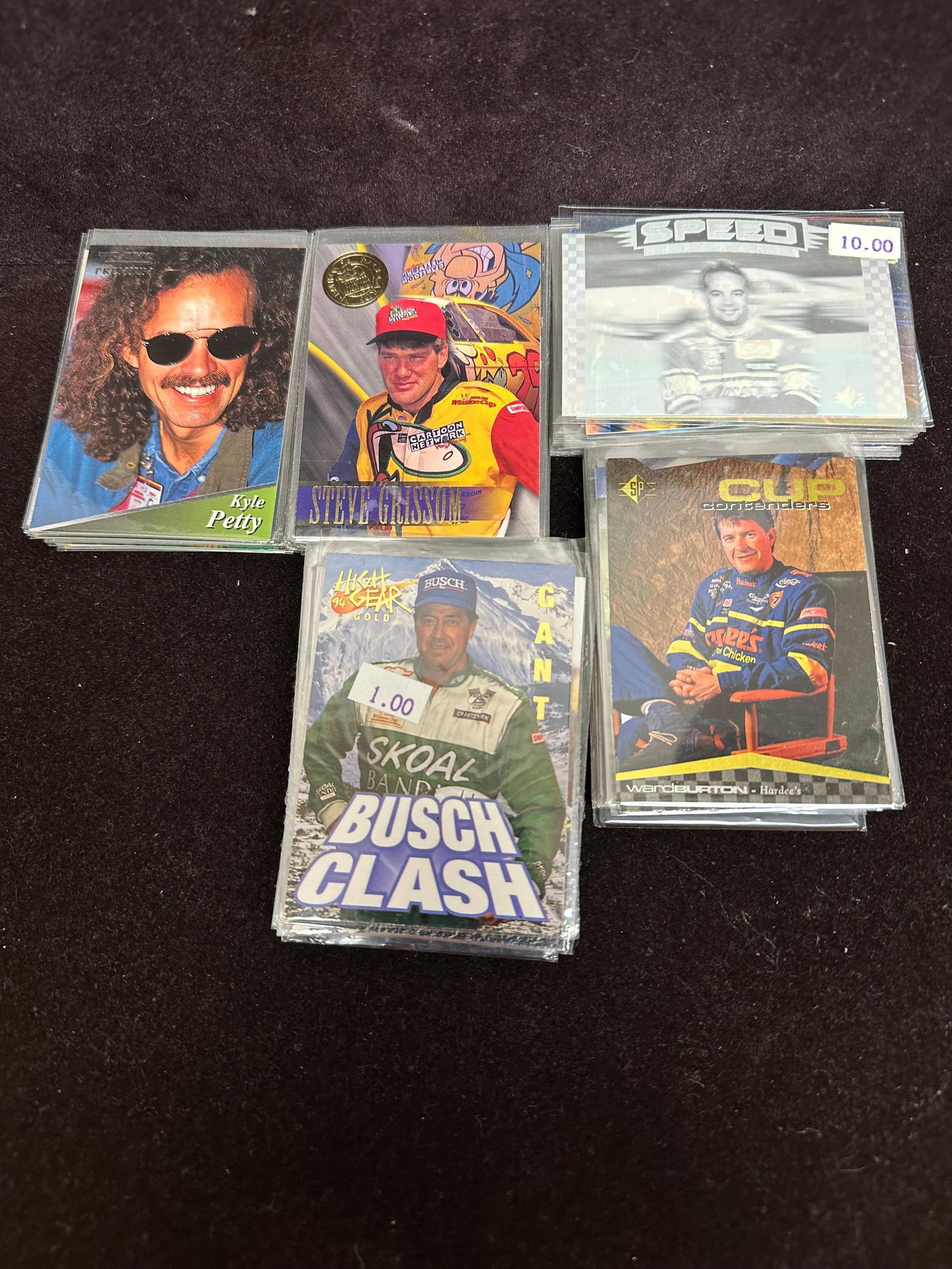 Lot of 100 NASCAR Racing Trading Cards 1990s Kyle Petty Steve Grissom Bobby Allison (1 of 6)