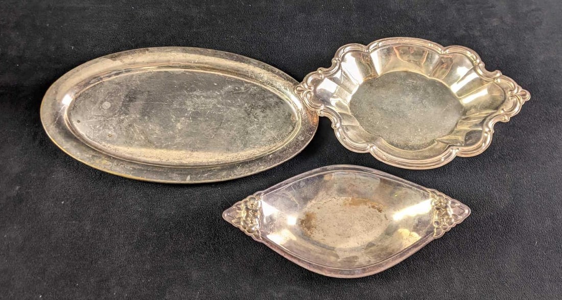 Silver Plated Assorted Trays Three Trays (1 of 8)