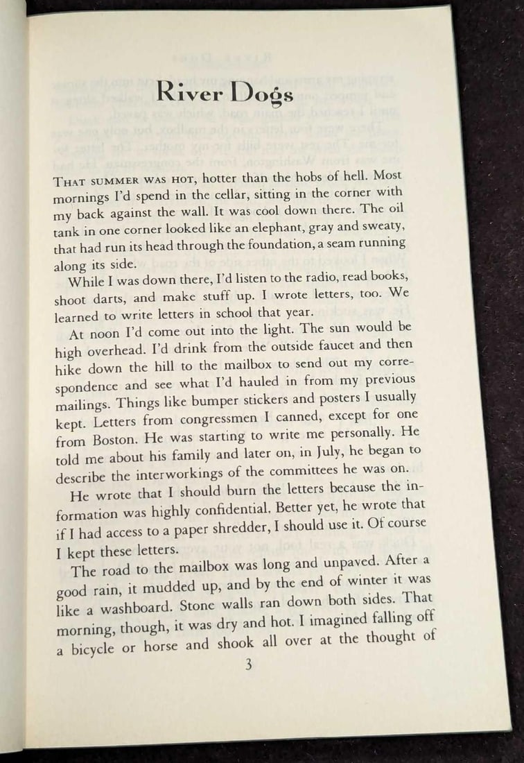 Robert Olmstead Signed River Dogs First Edition Paperback - 4