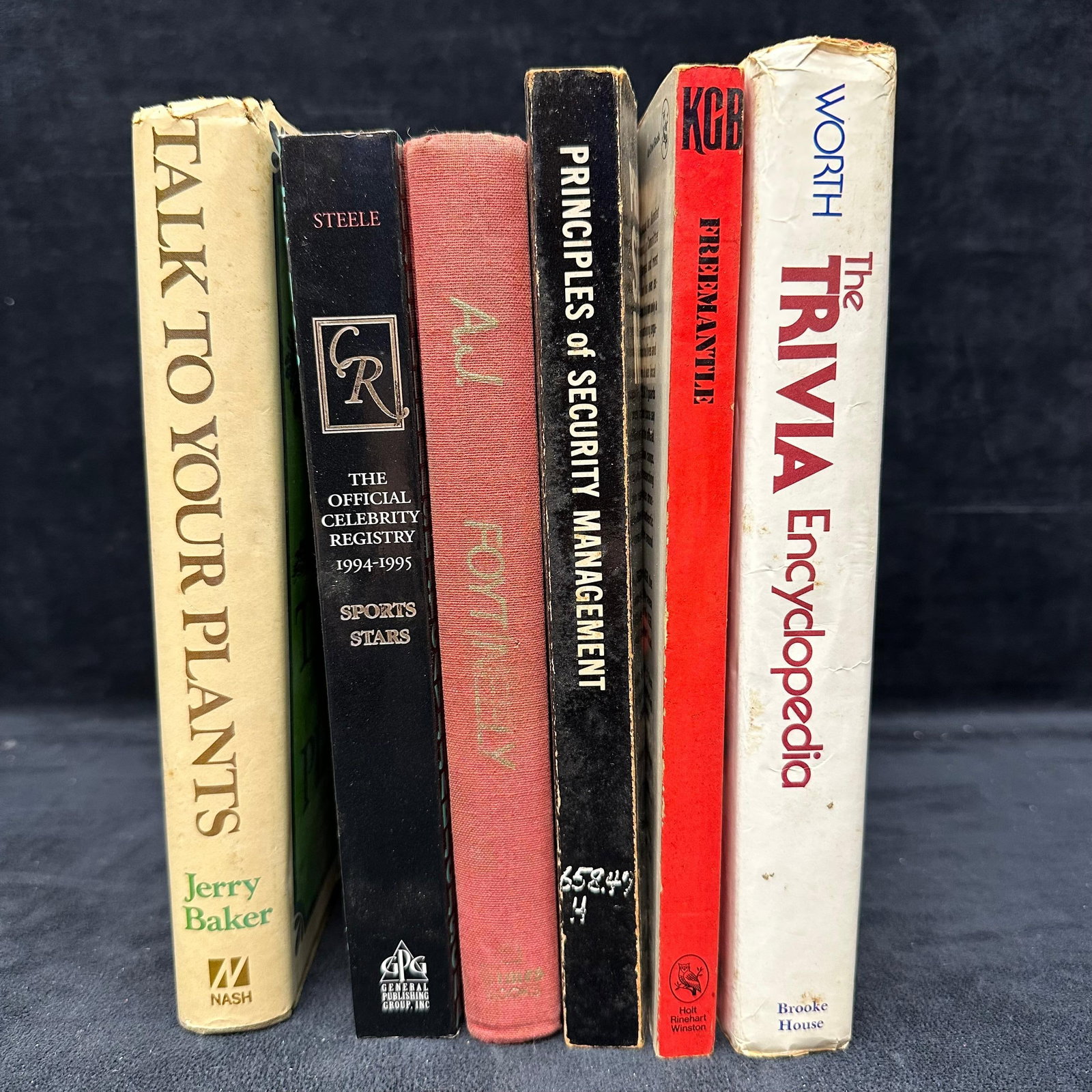 Mixed Nonfiction and Reference Book Lot Talk to Your Plants Trivia Encyclopedia KGB More (1 of 4)