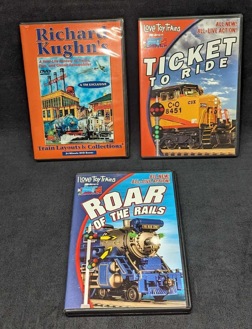 3 Train DVDs Ticket To Ride Roar Of The Rails Train Layouts (1 of 8)