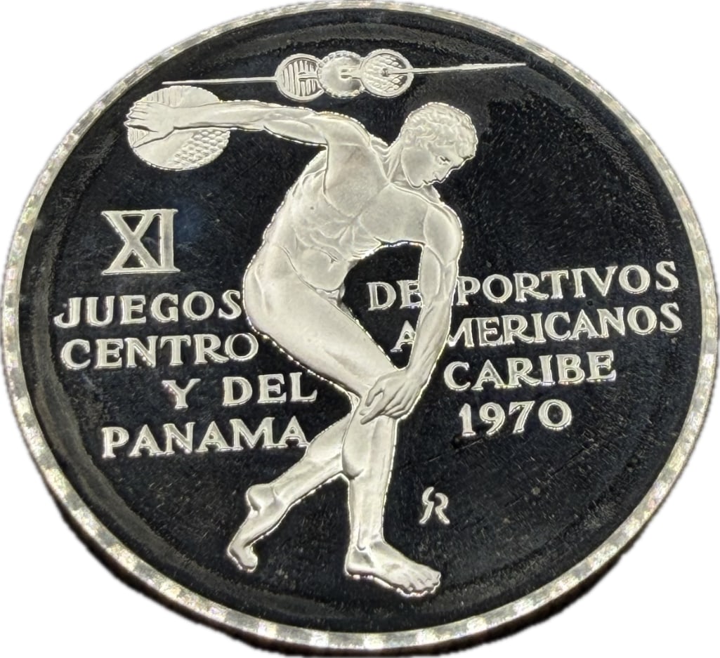 1970 Panama 5 Balboa Sterling Silver Proof Coin: These coins have been tested and researched to the best of our ability prior to listing. Please view photos, as they are a part of the condition. DETAILS: Metal - .925 Sterling Silver Tested -