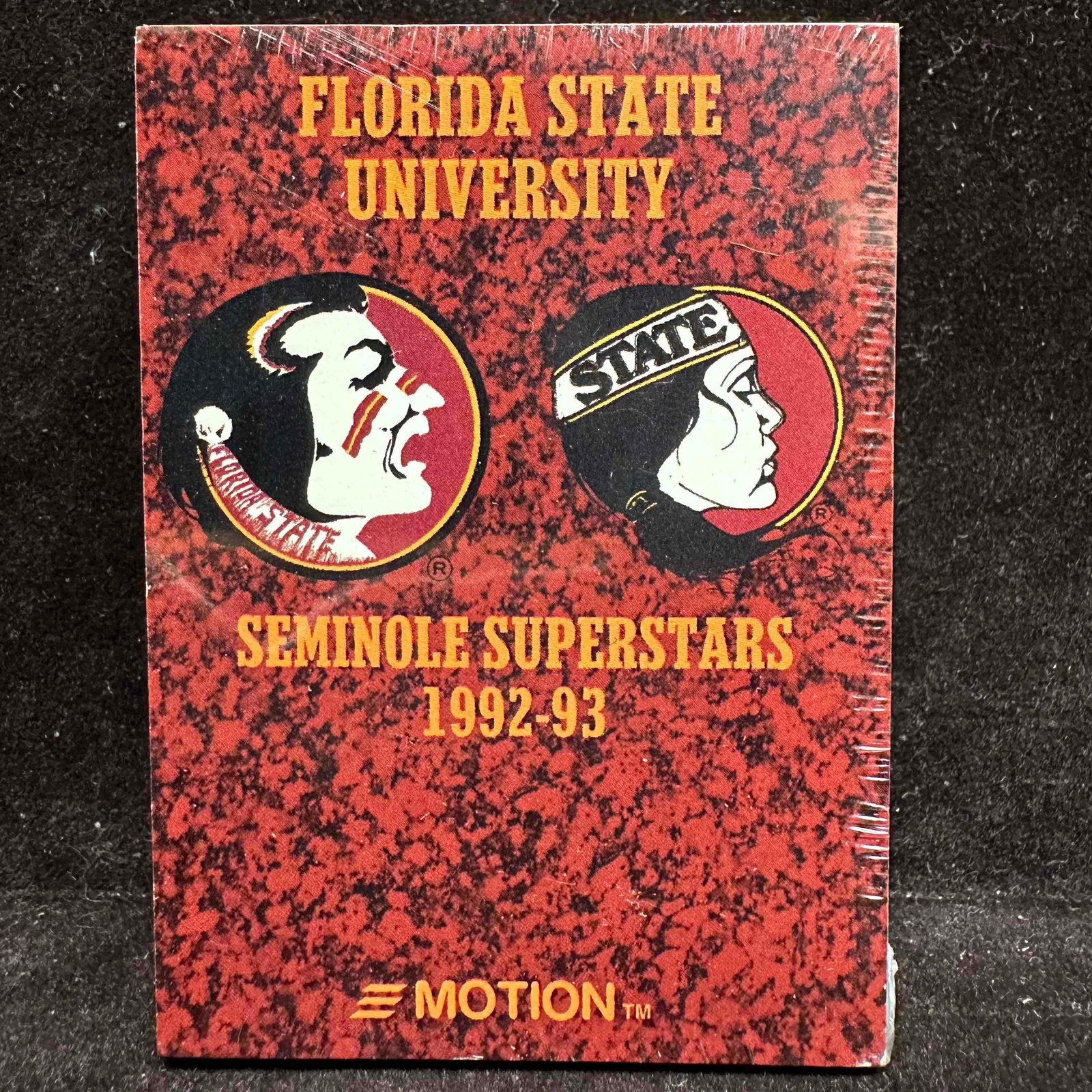 Florida State University Seminole FSU Superstars 1992-1993 Motion Cards M Sealed: Sealed Florida State University FSU Seminole Superstars 1992-1993 Motion Cards. This item is in brand new condition, still sealed in plastic. Please reference all photos for full condition detail
