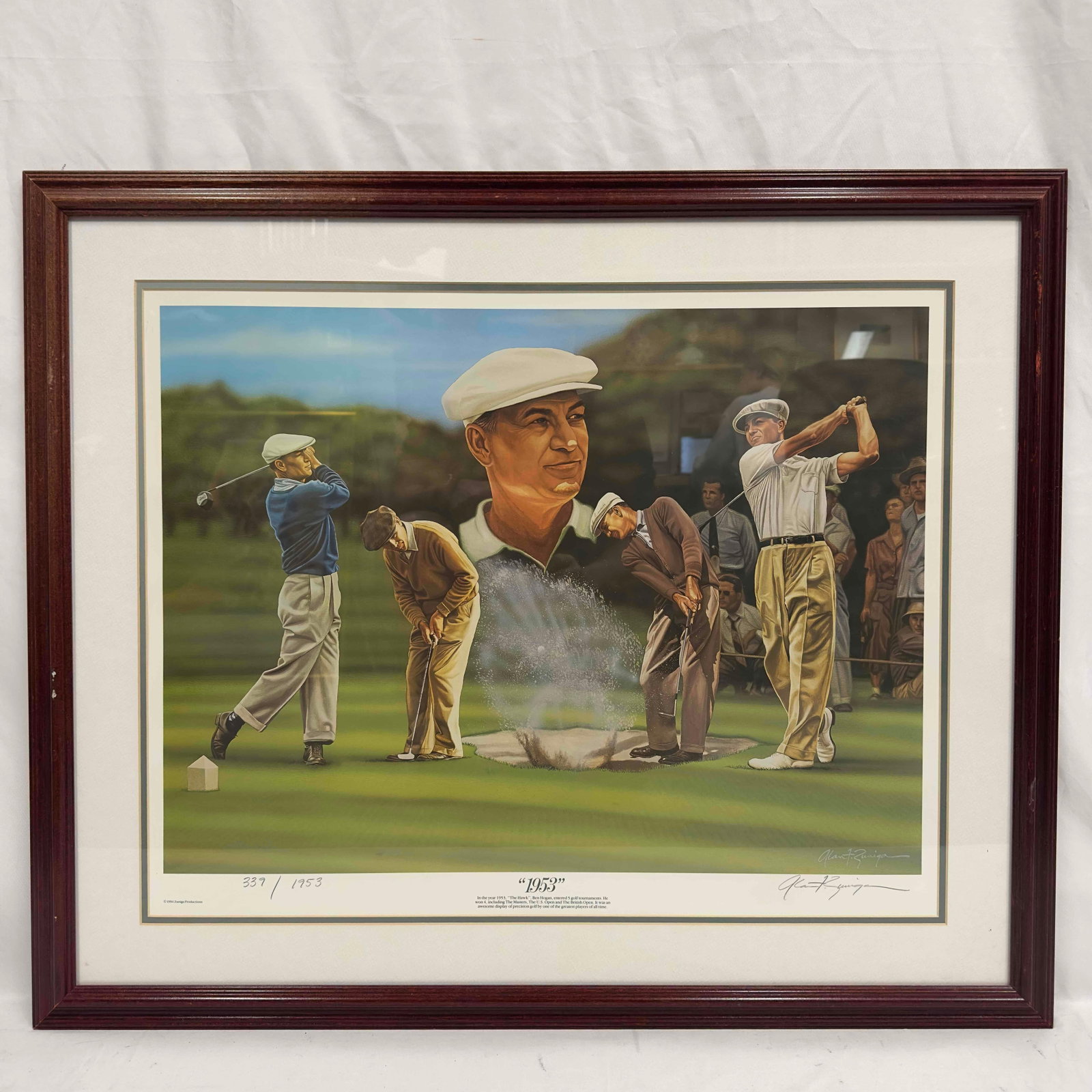 Ben Hogan 1953 Framed Print Signed and Numbered by Alan Zuniga R119 (1 of 8)