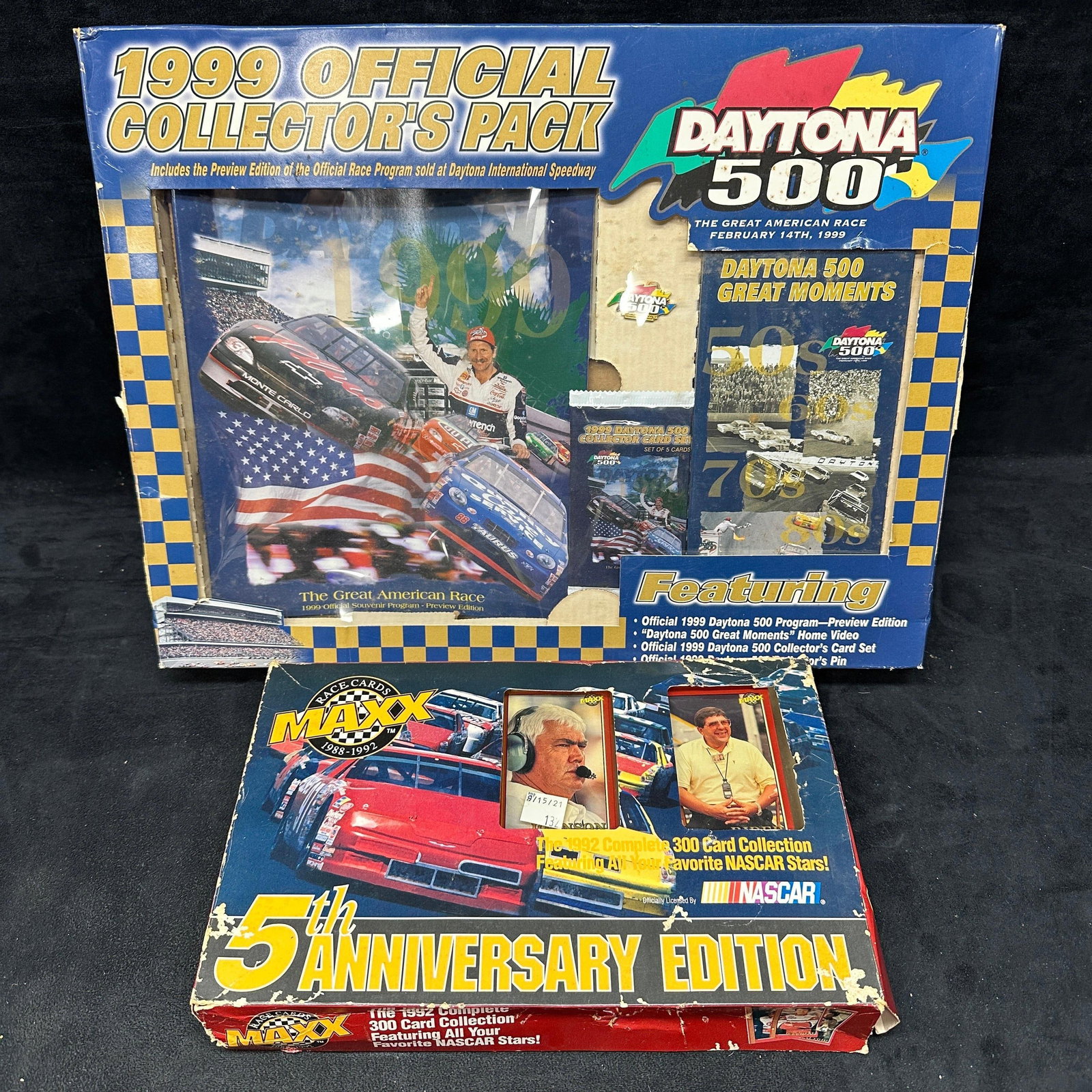 NASCAR Daytona 500 Collector Pack And MAXX 5th Anniversary Card Collection Lot (1 of 4)