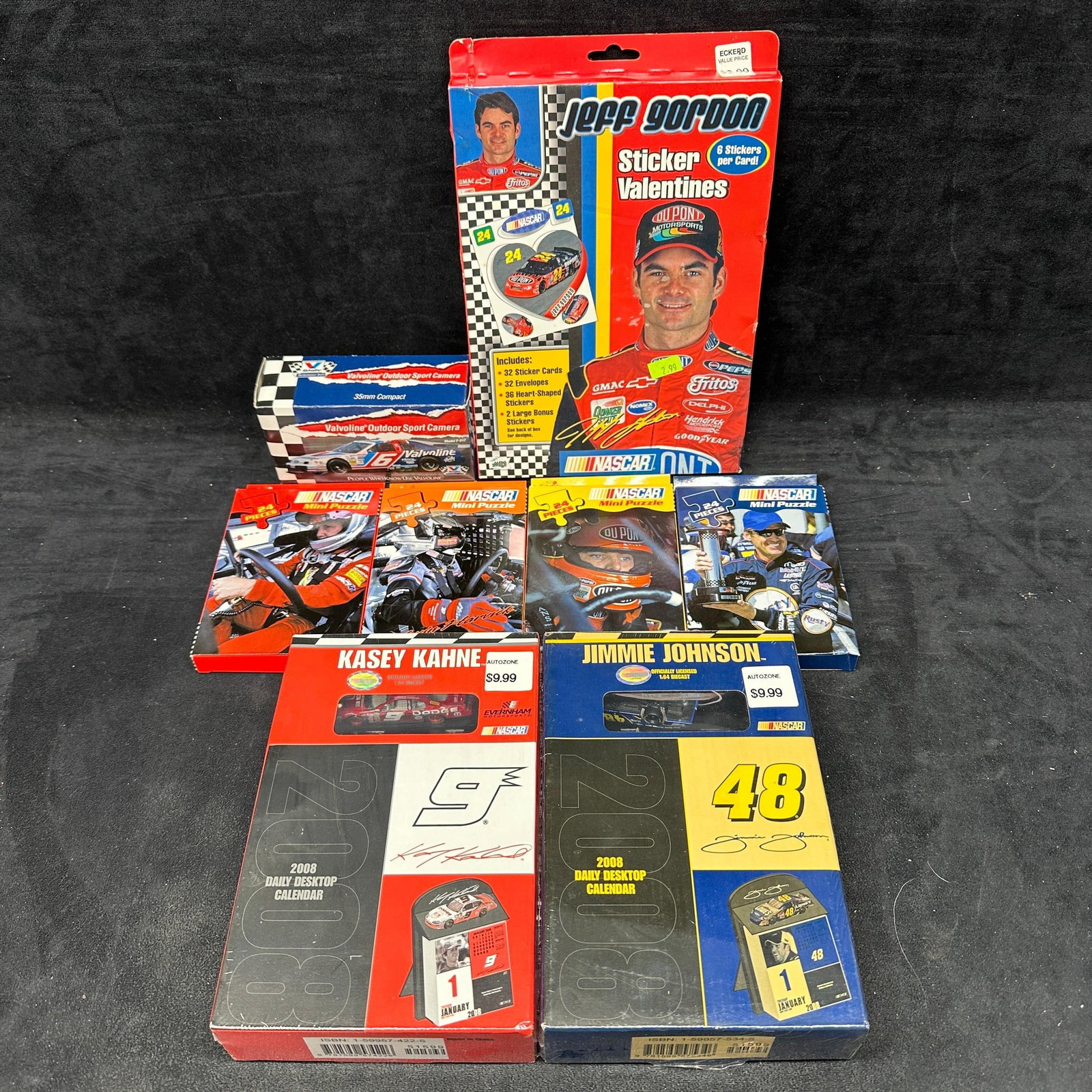 NASCAR Racing Memorabilia Puzzles Calendars Stickers Lot (1 of 4)