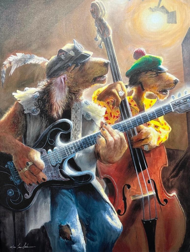 S&N Ivan Clarke "Tippleton Brothers" Framed Giclée: S&N Ivan Clarke "Tippleton Brothers" Framed Giclée Signed and numbered giclee on canvas print of Tippleton Brothers by Ivan Clarke. Comes in framed with the COA. This piece comes