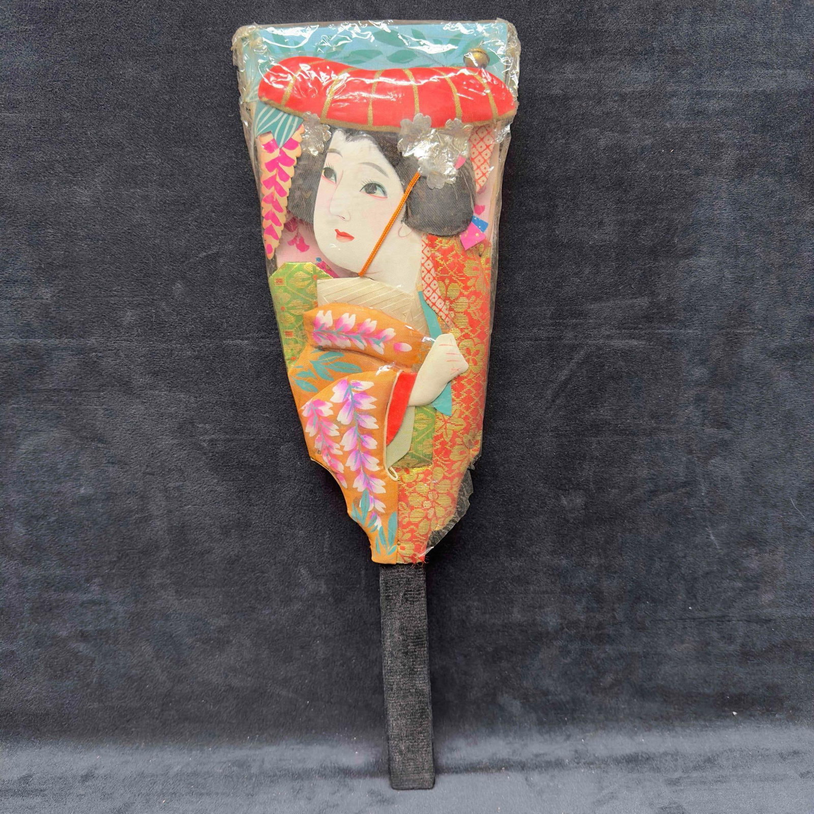 Japanese Hagoita Geisha Wood Paddle (1 of 6)