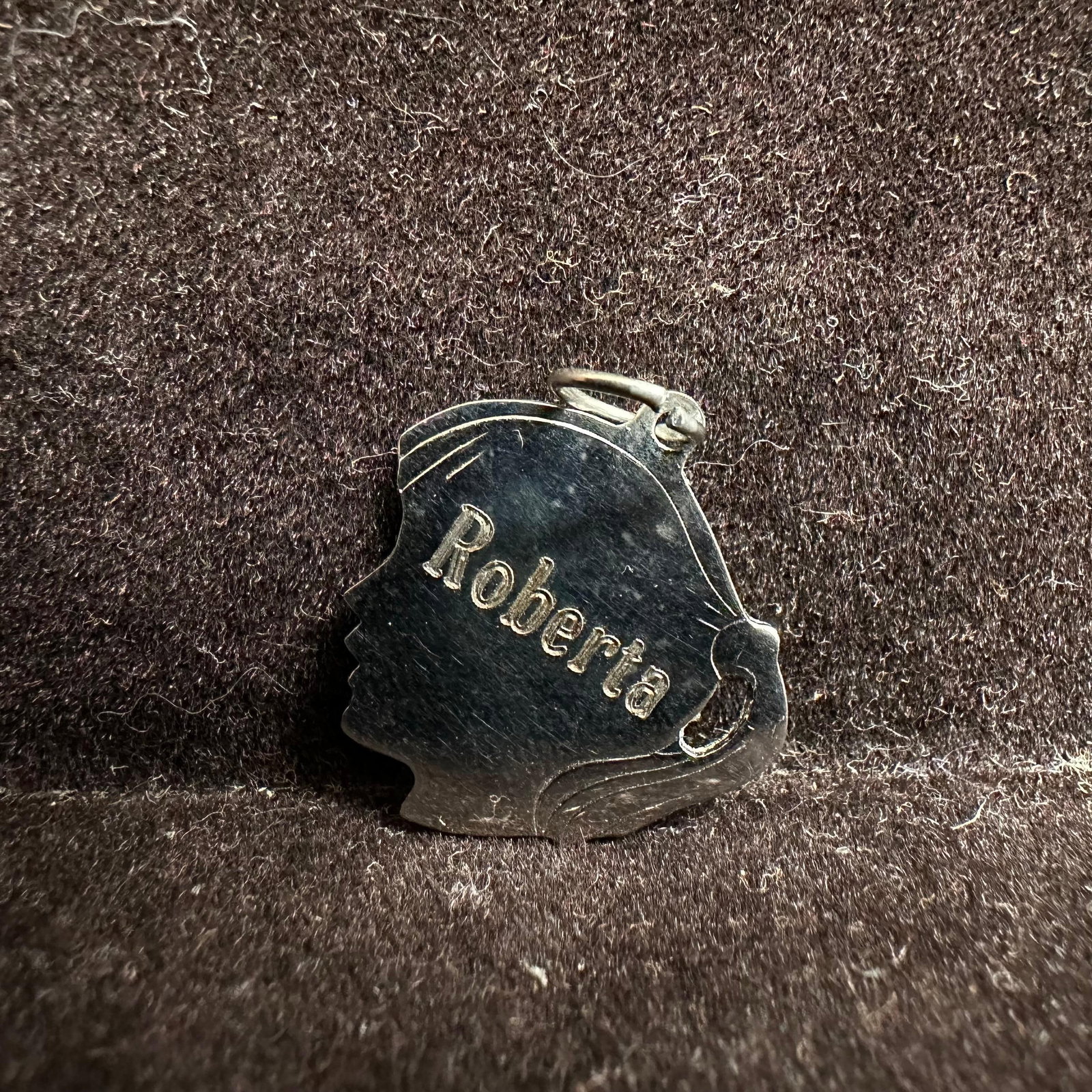 Sterling Silver Roberta Dated Pendant Q56 - 2