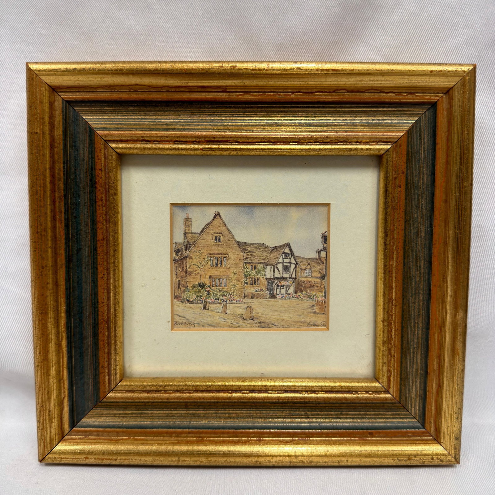 Miniature Broadway Hotel Art Print Framed - 2