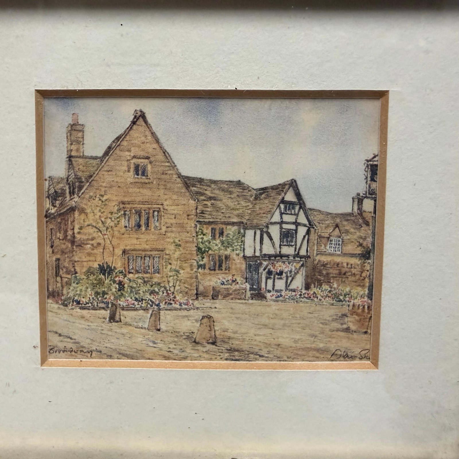 Miniature Broadway Hotel Art Print Framed - 3