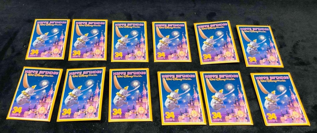 12 "Happy Birthday" Disney 34 Years Dumbo Pins (1 of 6)