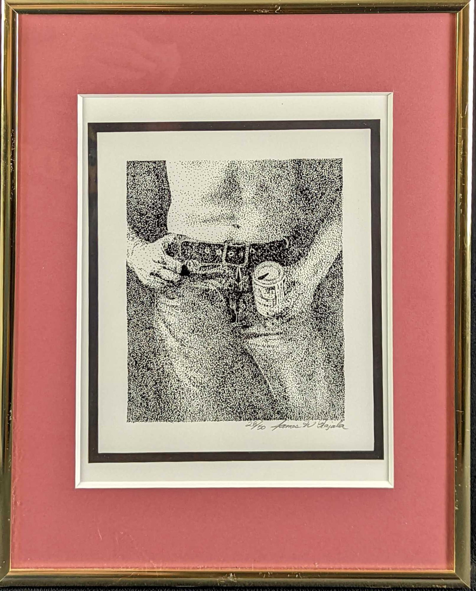 Framed Signed & Numbered Man With Can Print (1 of 5)