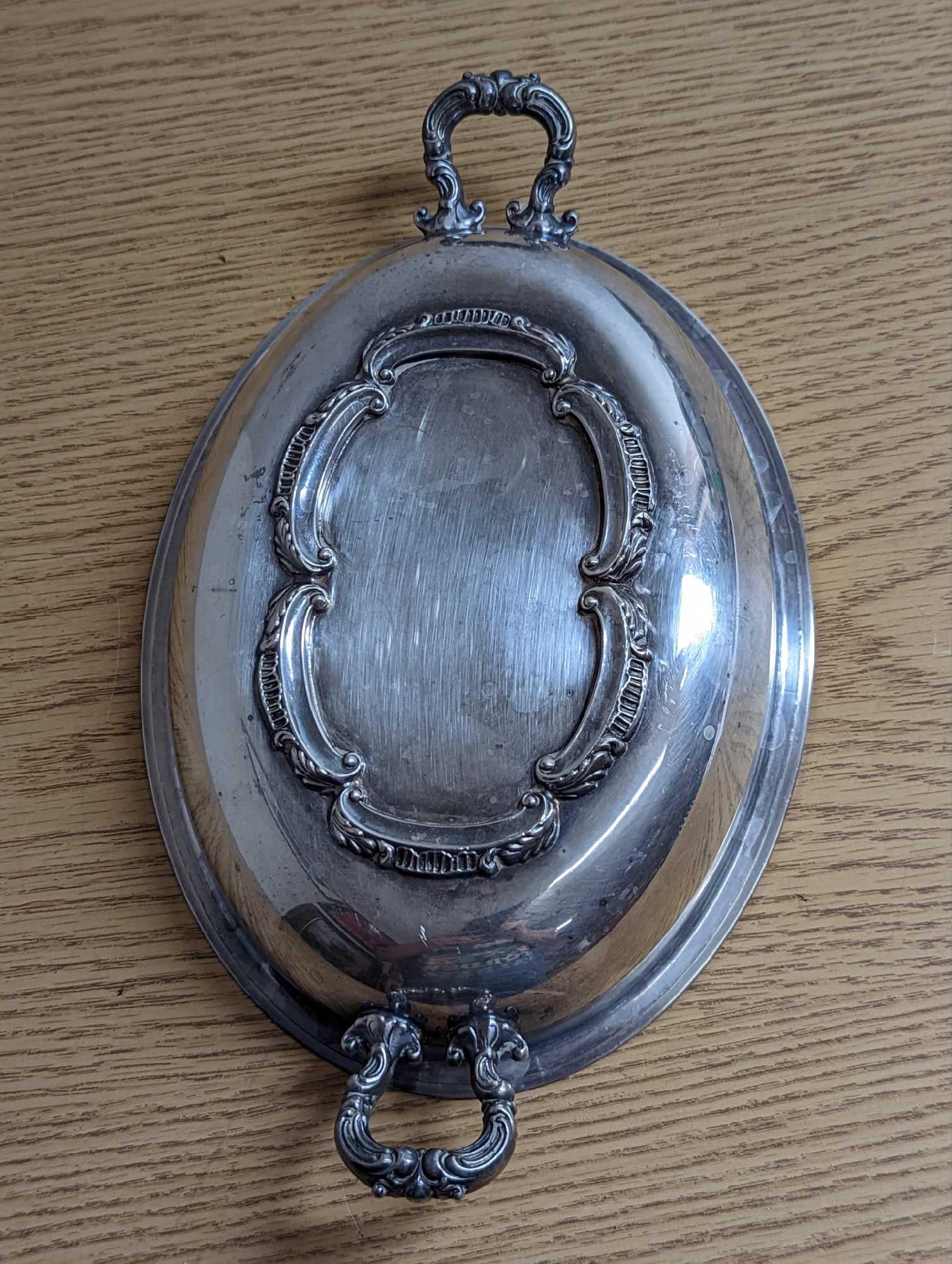 Vintage Silverplated Rice Server - 4