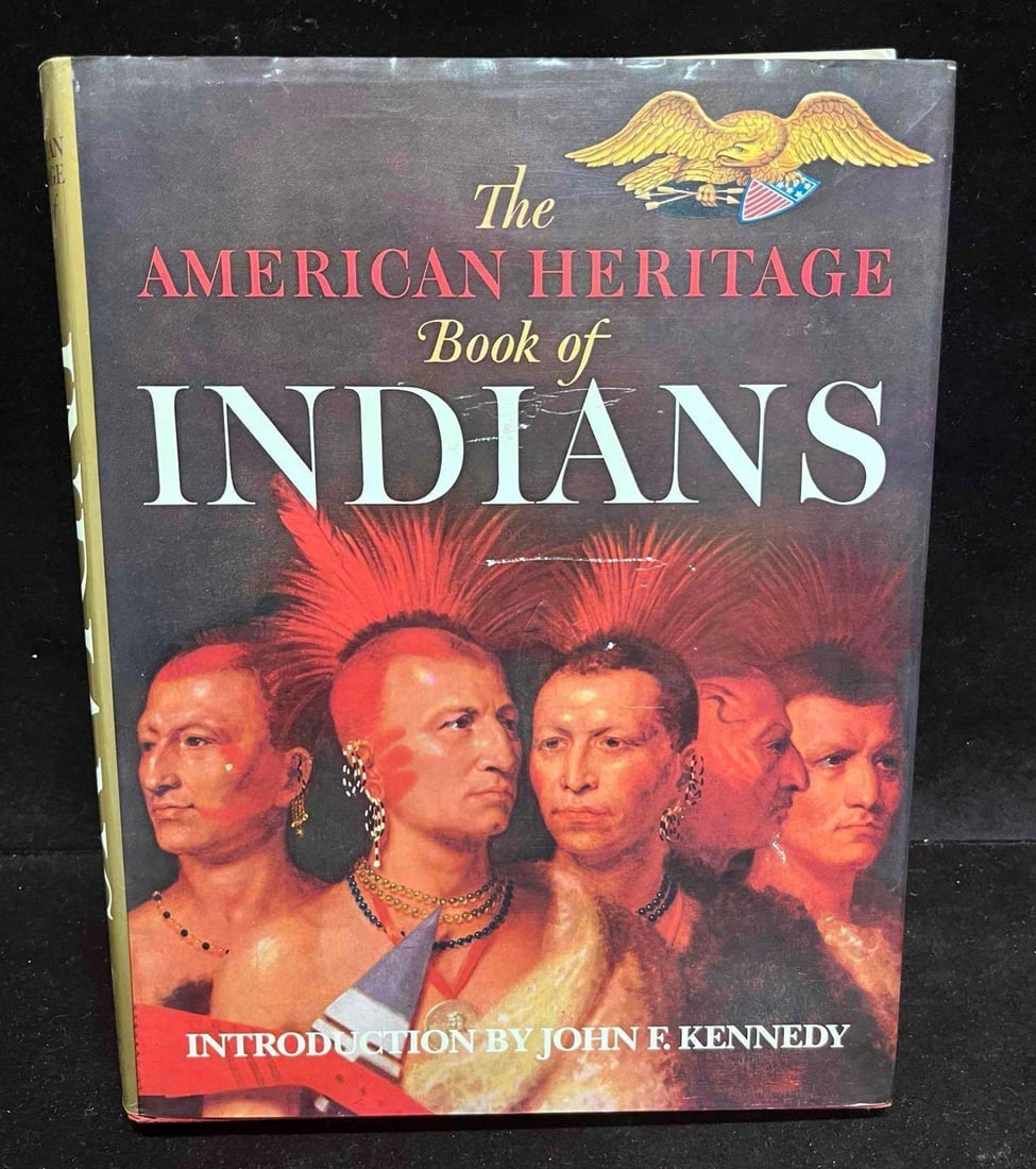 The American Heritage Book Of Indians Introduction By John F. Kennedy: This lot contains a Hardcover copy of The American Heritage Book Of Indians Introduction By John F. Kennedy. The approx. weight and dimensions are listed below. Overall the book is in good pre ow