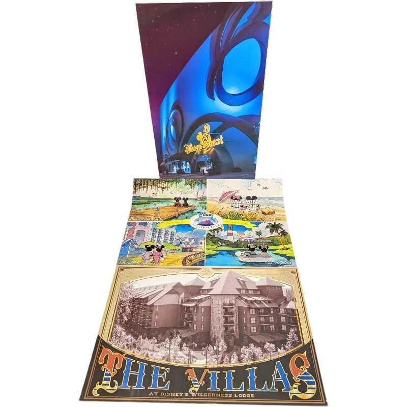 3 Resorts & Fun Disney Cast Member Newsletters: This lot includes three copies of Disney World's Cast Member exclusive "Eyes & Ears" newsletters. The lot includes one from May 21, 1998, November 16, 2000, and May 22, 1997. The newsletters are appro
