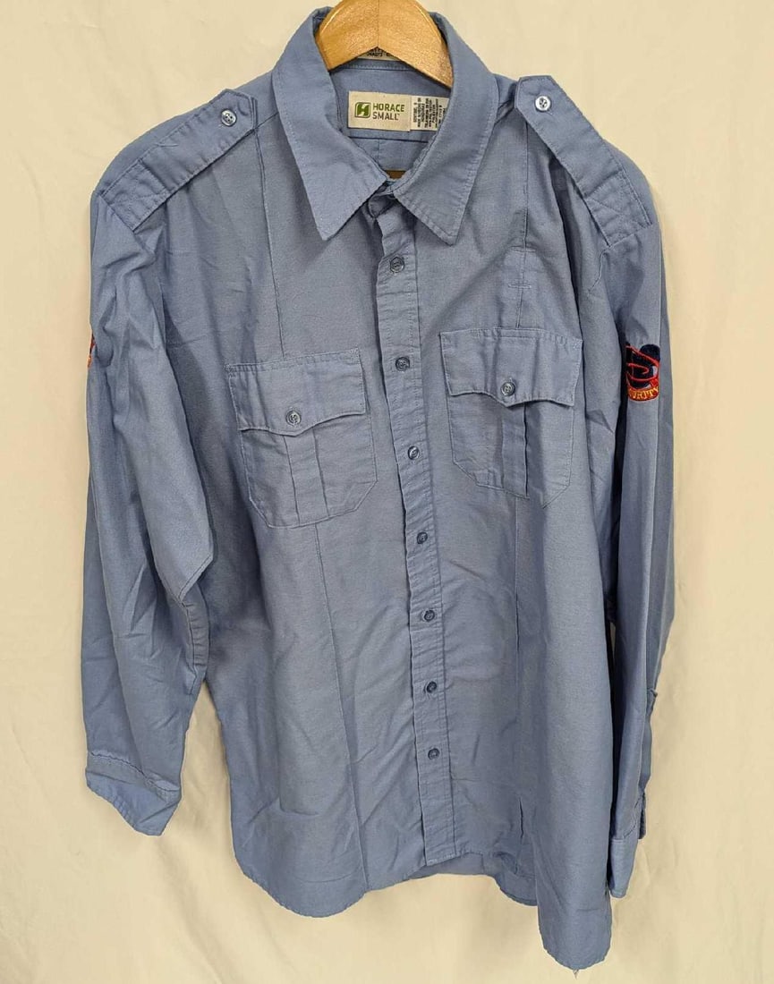Disney World Security Cast Member Uniform Shirt XL Long Sleeve F: Disney World Security Cast Member Uniform Shirt XL Long Sleeve F. This does not appear to have been worn. The shirt has wrinkles from storage and it does not come with the hanger shown in the