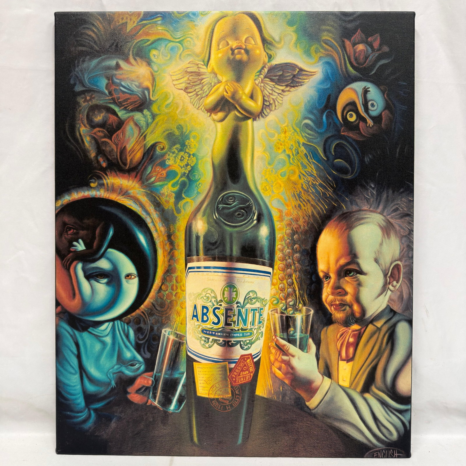 Absinthe Refined Ad Print on Canvas By Ron English Absente Hallucination Style (1 of 5)