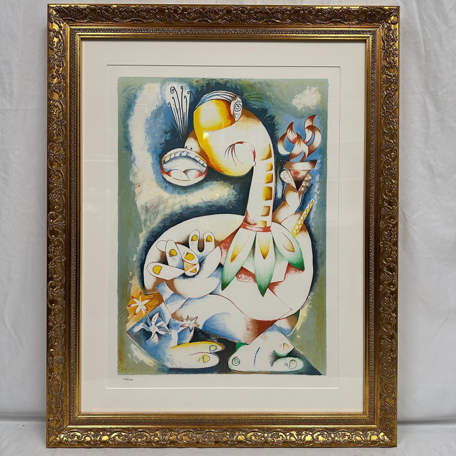 Alexandra Nechita My Torch Shall Guide Me Framed Lithograph (1 of 5)
