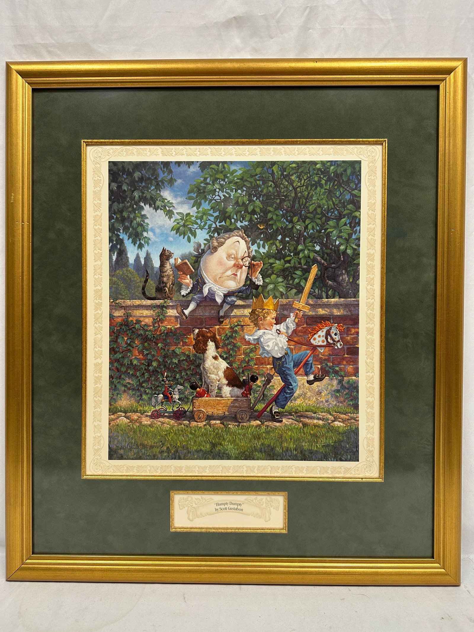 Scott Gustafson Humpty Dumpty Signed and Numbered Print Framed (1 of 7)