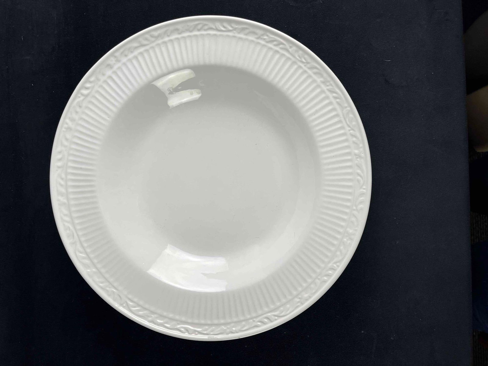 Large Ceramic Bowl with Serving Stand - 2